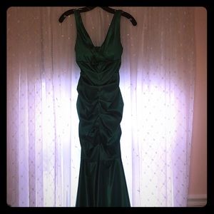 Emerald Green Full-length Dress